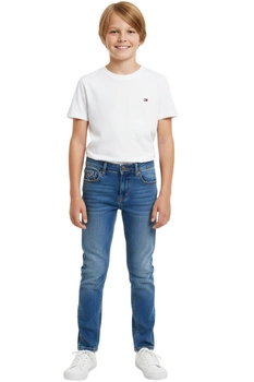 Spodnie chłopięce Tommy Hilfiger Scanton jeansy granatowe