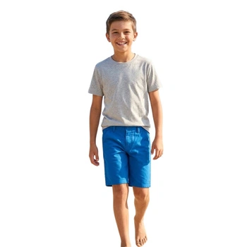 Spodenki chłopięce Tommy Hilfiger niebieskie chino przez kolano r. 140