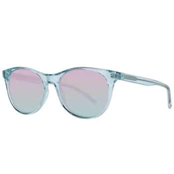 Okulary damskie Benetton przeciwsłoneczne zielone przeźroczyste