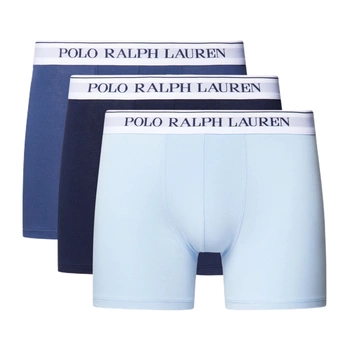 Bokserki męskie Polo Ralph Lauren 3-pak komplet niebiesko granatowy dopasowane