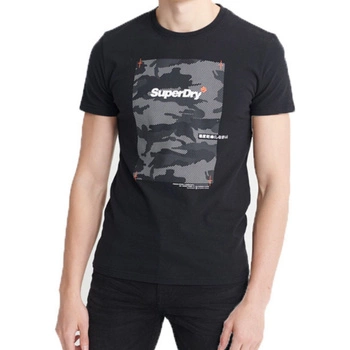 Koszulka męska Superdry Chromatic Tee t-shirt czarny nadruk moro