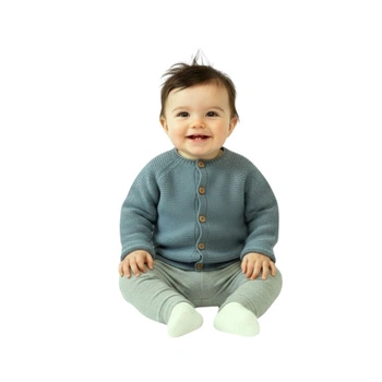 Sweter dzieciecy Zara Baby kardigan zapiany z dodatkiem wełny r. 74