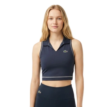 Top sportowy Lacoste Sport koszulka bez rękawów granatowa r. XS