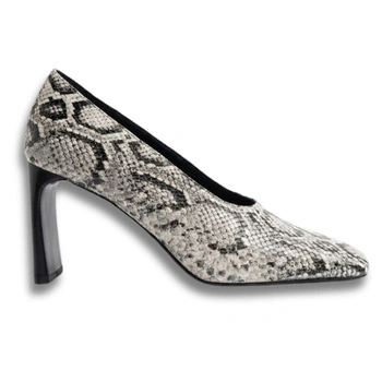 Buty damskie Mango czółenka z wężowym wzorem na obcasie 9 cm