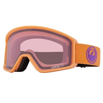 Gogle narciarskie Dragon DXT Lumalens Rose snowboardowe pomarańczowe cat. S1