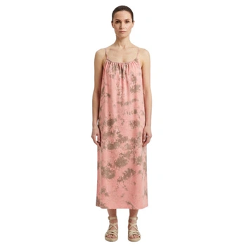 Sukienka damska ZARA oversize maxi różowa r. M
