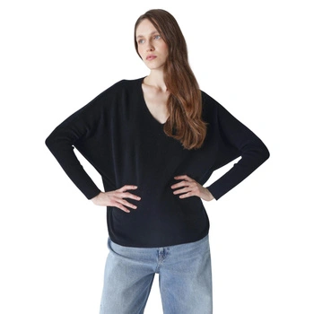 Sweter damski Absolut Cashmere Camille kaszmirowy oversize czarny
