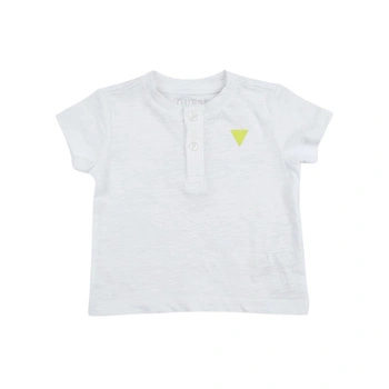 Koszulka dla chłopca Guess biały t-shirt bawełniany z logo r. 68