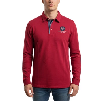 Koszulka męska Black Wellis by Wellington polo czerwona