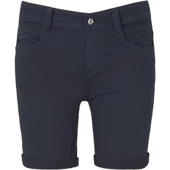 Spodenki damskie Tom Tailor Alexa Bermusa granatowe bawełniane bermudy