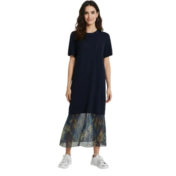 Sukienka damska Desigual Osaka długa granatowa
