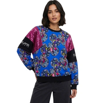 Bluza damska Custo Barcelona z printem oversize dresowa