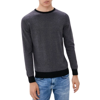 Sweter męski Hopenlife Vegeta bawełniany czarno-szary r. S