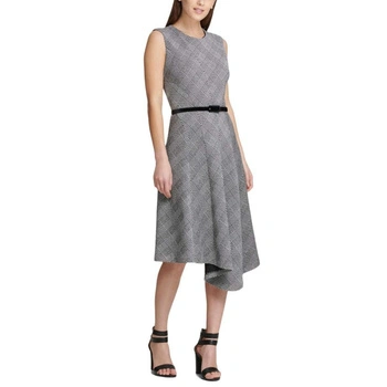 Sukienka damska DKNY elegancka asymetryczna r. M