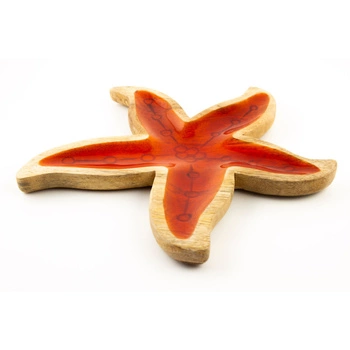 Taca drewniana Amadeus Rozgwiazda z drewna mango