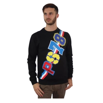 Bluza męska Plein Sport C-Neck czarna z nadrukiem