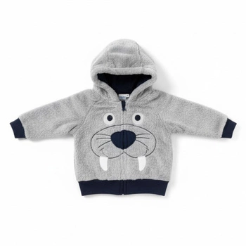 Bluza niemowlęca Chicco pluszowa szara