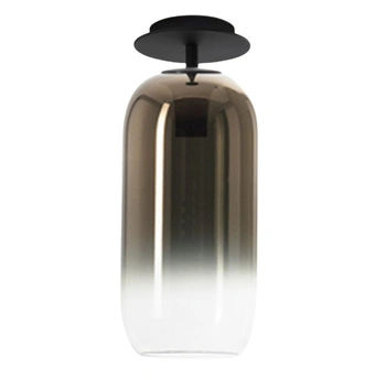 Lampa sufitowa Artemide Gople Mini z dmuchanego szkła brązowa