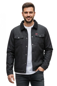 Kurtka męska Lee Cooper Framy czarna z polarem