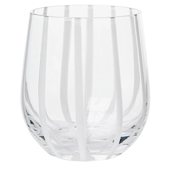 Szklanka Broste Copenhagen Stripe 350 ml dmuchane szkło w paski