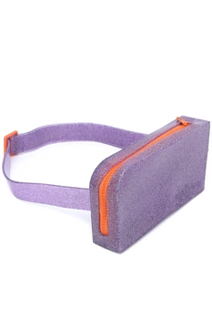 Torebka damska Melissa Use Me fioletowa brokatowa nerka