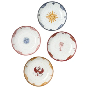 Zestaw 4 sztuk talerzy głębokich Westwing Mystic porcelana