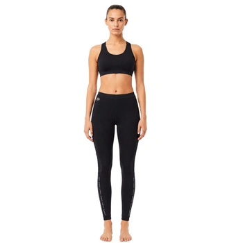 Spodnie damskie Lacoste sportowe treningowe legginsy czarne r. XS