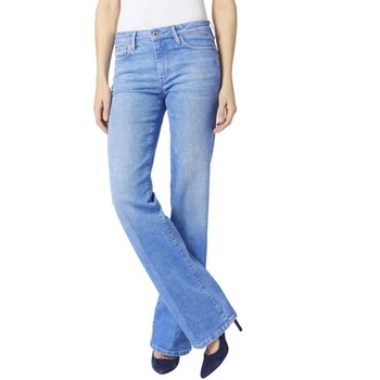 Spodnie damskie Pepe Jeans Aubrey flare jeansy niebieskie