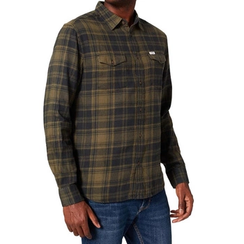 Koszula męska Wrangler 2 Pocket Flap flanelowa w kratę