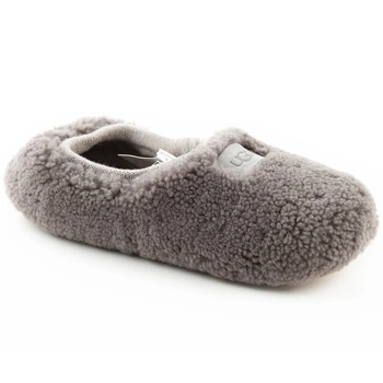 Kapcie damskie UGG Birche futerko wsuwane szare