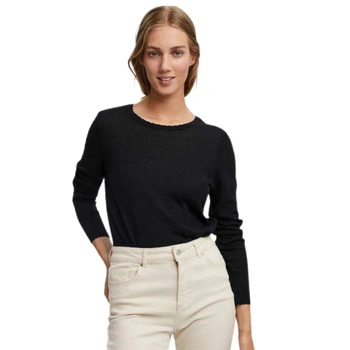 Sweter damski Vero Moda Linnea O-Neck Scallop czarny cienki r. S