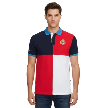 Koszulka męska Hackett London Quad Polo bawełniana klasyczna r. M