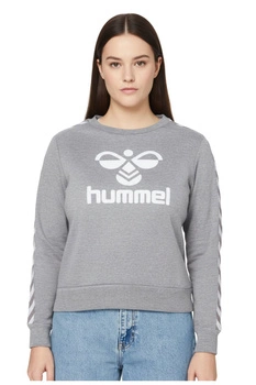 Bluza damska Hummel Classic Taped sportowa szara z logo