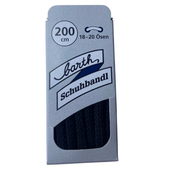 Sznurówki Barth Schuhbandl płaskie czarne 200 cm