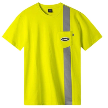 Koszulka męska Huff Safety t-shirt seledynowa odblaskowa r. L
