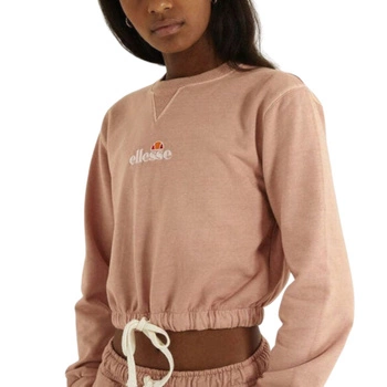 Bluza damska Ellesse Popsy Cropped krótka różowa wiązana na dole