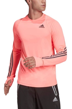 Koszulka męska Adidas Run Icon z długim rękawem różowa