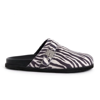 Klapki damskie Scholl Pescura Charlene mule w zebrę