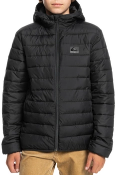 Kurtka chłopięca Quiksilver Scaly puchowa czarna