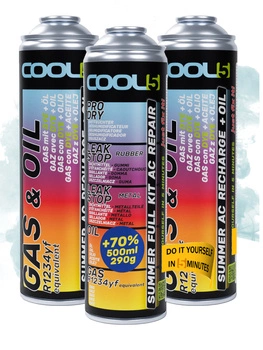 Zestaw czynnik do klimatyzacji 5w1 + 2x 2w1 do klimatyzacji Cool5 zamiennik R1234yf