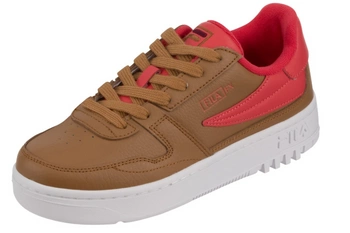 Buty damskie Fila Fxventuno L skórzane sneakersy brązowe
