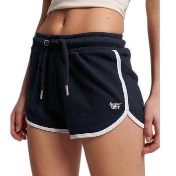 Spodenki damskie Superdry Vintage Logo szorty granatowe