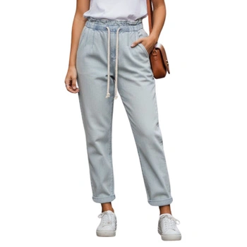 Spodnie damskie Mango Loose jeansy mom fit bawełniane