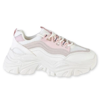 Buty damskie Musk Solgane sneakersy białe na platformie