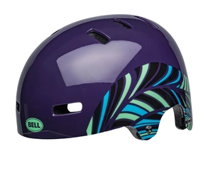 Kask rowerowy Bell Local BMX orzeszek regulowany fioletowy
