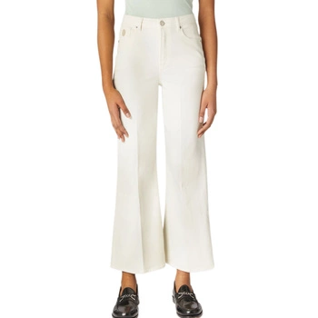 Spodnie damskie Trussardi 5 Pocket jeansowe flare białe
