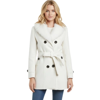 Płaszcz damski Rvhswds Double-Sided biały elegancki