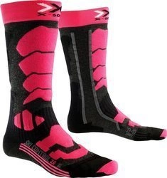 Skarpety damskie X-Socks Ski Control 2.0 narciarskie szaro różowe
