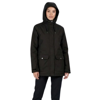 Kurtka damska Regatta Broadia zimowa parka z kapturem czarna