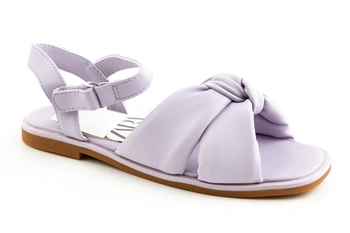 Sandały dziewczęce ZARA Kids eko skóra fioletowe na rzepy wygodne